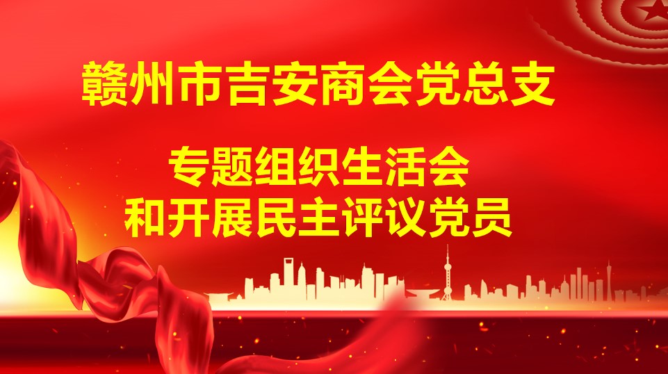 2024年赣州吉安商会党总支组织生活会在能源支部召开
